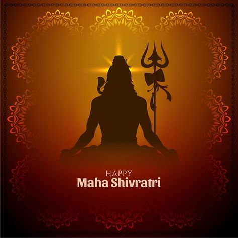 Happy maha shivratri religious festival ... | Free Vector #Freepik #freevector Indian Background, Shivratri Photo, Happy Maha Shivaratri, Happy Maha Shivratri, Abstract Watercolor Flower, Maha Shivratri, Independence Day Images, Diwali Images, Background Design Vector