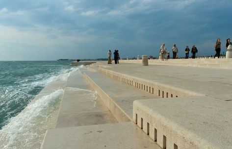 Incredible 'Sea Organ' uses ocean waves to make beautiful music Sea Organ, Higher Perspective, Organ Music, Travel Channel, Adriatic Sea, Zadar, Alfred Hitchcock, To Infinity And Beyond, Zagreb