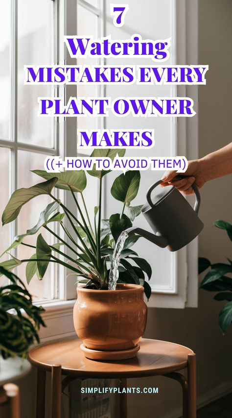 "Pinterest, plant care, gardening tips, indoor plants, houseplant care, 
plant watering, watering schedule, plant health, plant maintenance, plant 
care tips, plant care mistakes, plant watering mistakes, plant care advice, 
plant care guide, plant care techniques, plant care hacks." How To Water House Plants, Watering Indoor Plants Tips, Indoor Plant Watering System, How To Water Indoor Plants, Watering House Plants, Water Indoor Plants, Houseplant Tips, Plants In Baskets, Plant Watering System