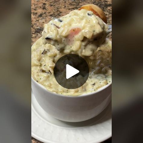 TikTok · Carman Wilken Carman Wilken, Sunday Soup, Creamy Chicken And Wild Rice, Chicken And Wild Rice Soup, Wild Rice Soup Recipes, Chicken And Wild Rice, Wild Rice Soup, Crockpot Dishes, Savory Soups