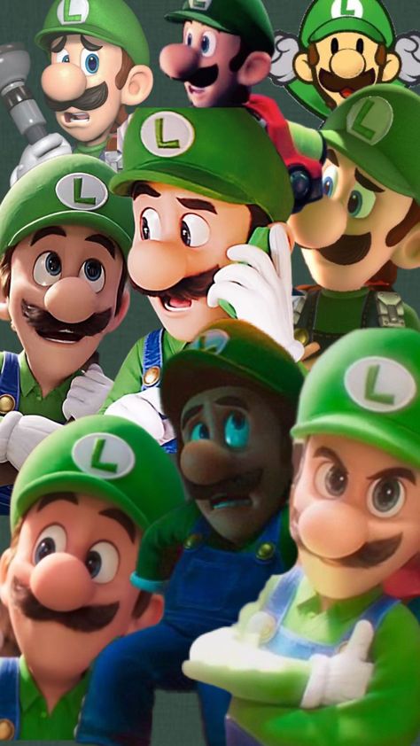 Mario Collage, Luigi Wallpaper, Green Ootd, Luigi Mansion, Green Warriors, Puerto Rico Pictures, Mario Fan Art, Super Mario And Luigi, Luigi's Mansion