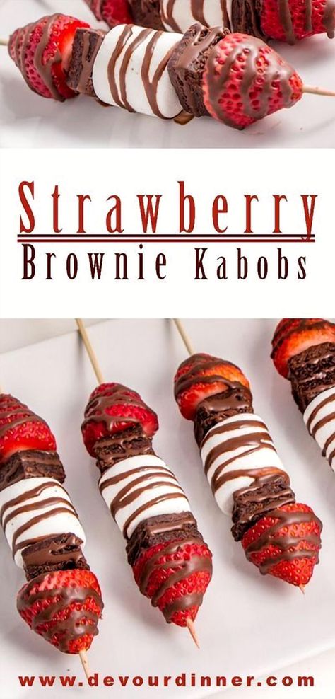 Indulge in a delightful twist on classic brownies with these Berry Bliss Brownie Skewers. Perfect for parties or a fun family dessert, these skewers combine rich, fudgy brownies with fresh, juicy berries for a burst of flavor in every bite. Easy to assemble and visually stunning, they're sure to be a hit at any gathering. Enjoy a sweet treat that's as beautiful as it is delicious. Strawberry Bagels Recipe, Brownie Skewers, Brownie Kabobs, Classic Brownies, Strawberry Brownie, Crostini Toppings, Strawberry Brownies, Family Desserts, Bagel Recipe