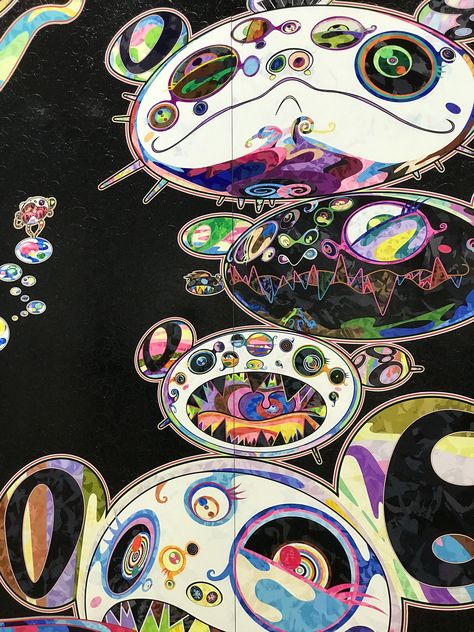 Kawaii Abstract Art, Murakami Artist, Takashi Murakami Art, Murakami Art, Hypebeast Art, Frutiger Metro, Murakami Flower, Modern Art Museum, Jet Set Radio