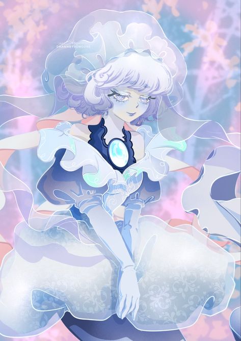 Hydrangea Cookie Run Fanart, Frilled Jellyfish Cookie Art, Jellyfish Cookie Run, Filled Jellyfish Cookie Run, Frilled Jellyfish Cookie, Cookie Run Fan Art, Human Jellyfish, Cookie Run Kingdom Oc, Jellyfish Oc