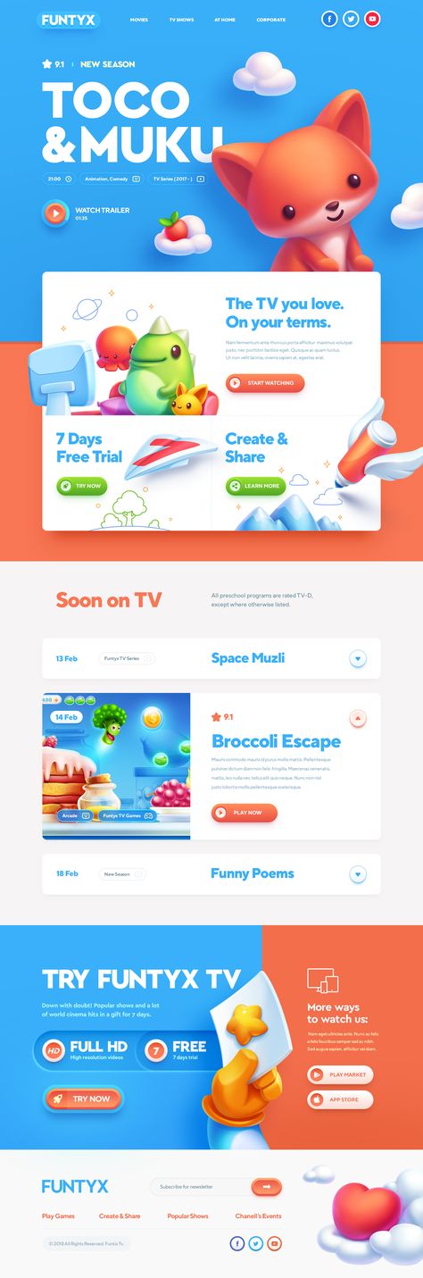 Cartoon Website, Layout Web, Behance Design, Kids Web, Best Website Design, Exhibition Stand Design, Web Inspiration, Web Layout Design, Kids App