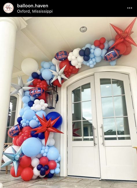 Smu Graduation Party, Bed Party, Hotty Toddy, Senior Trip, Graduation Ideas, Grad Party, Grad Parties, July 4th, 4th Of July Wreath