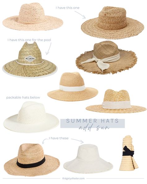 Straw Hats For Women, Beach Straw Hat, Beach Hats For Women, Neutral Sandals, Womens Straw Hats, Packable Hat, Canvas Hat, Summer Straw Hat, Different Hats