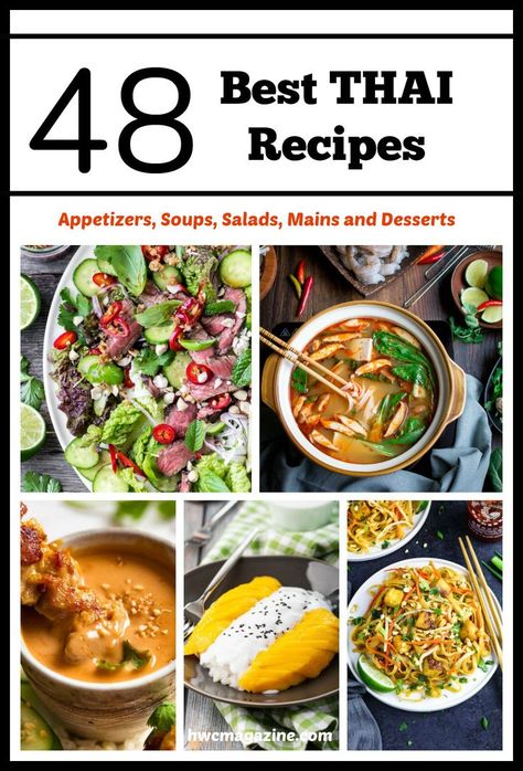 Delicious Thai Recipes, Best Thai Recipes, Thailand Cuisine Recipes, Thai Healthy Recipes, World Cuisine Recipes, International Cuisine Recipes, Best International Recipes, Healthy International Recipes, Healthy Ethnic Recipes