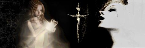 sword sketch by postmortemtatt Tvd Discord Banners, Sigilcore Banner, Sigilkore Wallpaper Pc, Creepy Header, Gothic Header, Gothic Banner, Goth Banner, Emo Emo, Emo 2000s