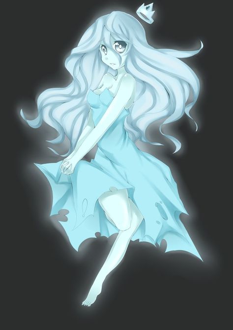 Ghost princess by punipaws Ghost Princess, Adventure Time Princesses, Anime Ghost, Ghost Girl, Best Anime Drawings, Jake The Dogs, Adventure Time Anime, Anime Eyes, Disney Halloween