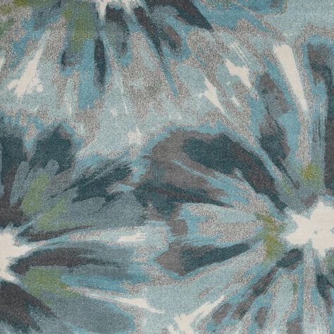 Hashtag Home Jaylee Teal/Dark Blue/Green Area Rug & Reviews | Wayfair Watercolor Rug, Holiday Rugs, Polypropylene Rug, Teal Rug, Indoor Flowers, Floral Area Rugs, Watercolor Leaves, Green Area Rugs, Rug Shapes