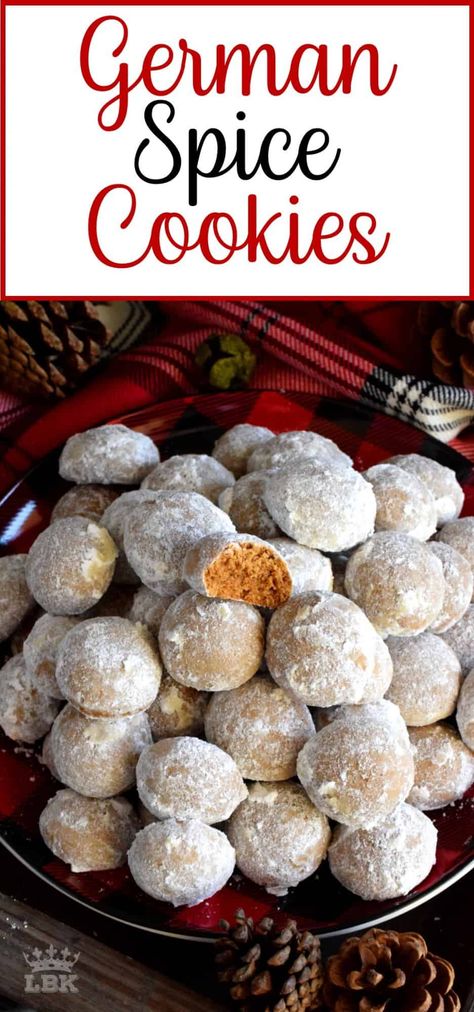 Spiced Cookies Christmas, Christmas Spice Cookies, Spiced Cookies Recipe, Cultural Desserts, Kolachy Cookies, German Spice Cookies, Spice Cookie Recipes, Nutella Biscuits, Spiced Cookies