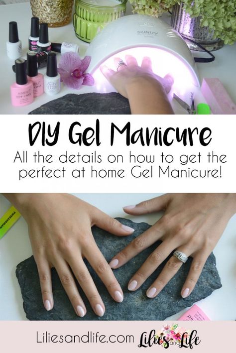 DIY Gel Manicure Gel Manicure Diy, Diy Gel Manicure, Gel Nails Long, Manicure Tutorials, Gel French Manicure, Gel Manicure At Home, Home Manicure, Gel Nails At Home, Fall Manicure