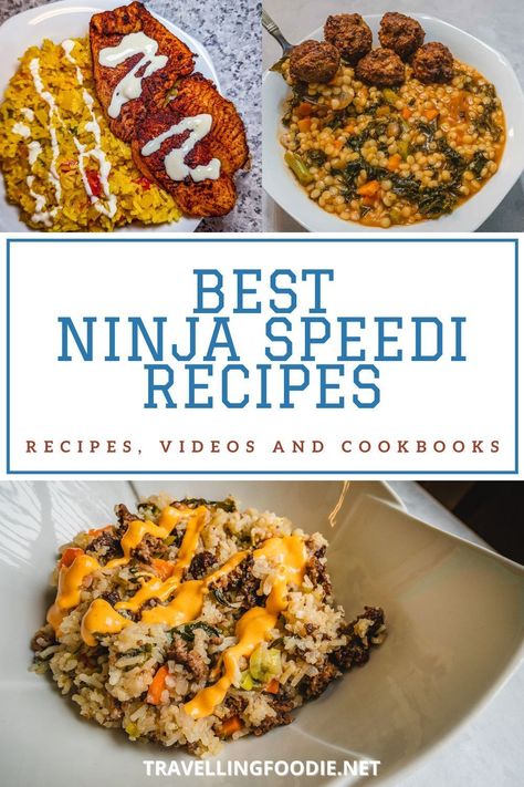 Air Fryer Recipes Ninja, Ninja Speedi Meals, Chicken Alfredo Fettuccine Recipe, Ninja Cooking System, Ninja Cooking System Recipes, Fettuccine Alfredo Recipes, Ninja Recipes, Italian Soup, Recipe Videos