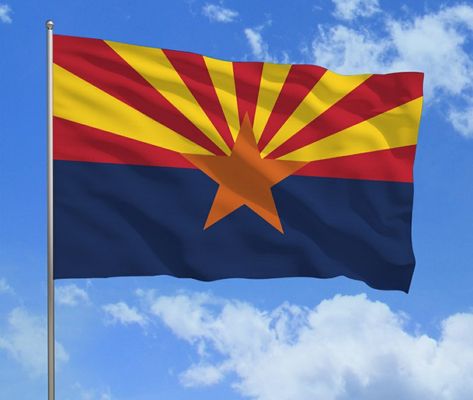 Arizona Flag Flag Aesthetic, Arizona Flag, American States, Rock Design, Arizona, Sweet Home, This Is Us, Flag, Quick Saves