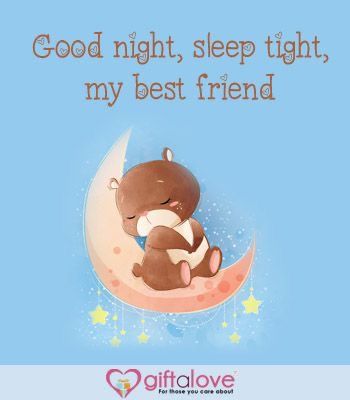 Goodnight Bestie, Good Night Best Friend, Good Night Bestie, Good Night Wishes Cute, Good Night My Dear Friend, Good Night Hugs, Good Night Quotes For Friends, Night Hug, Inspirational Good Night Messages