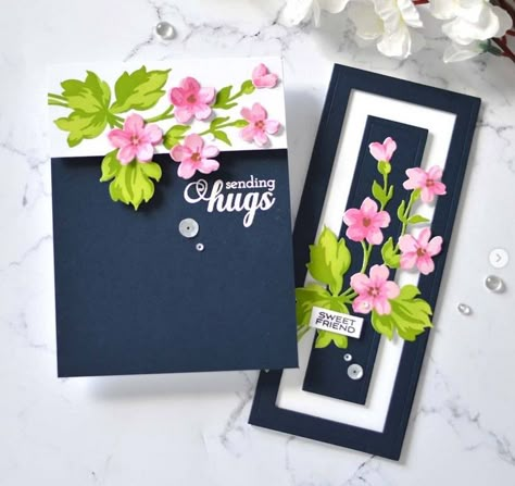 Cards With Flowers, Altenew Cards, Card Sketches, Floral Cards, Simple Cards, Paper Cards, Flower Cards, Flower Crafts, Paper Crafts Diy