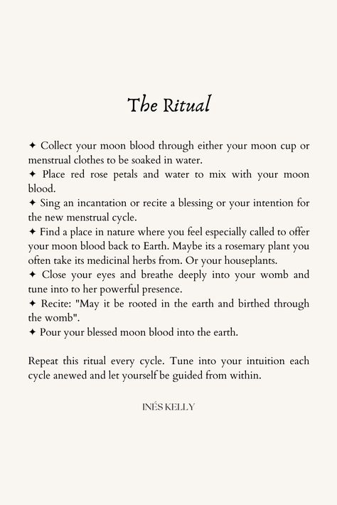 Our menstrual cycle is a gift. Being a woman is a gift. Our blood is a symbol of fertility and health. The Sacred Moon Blood Ritual is a way to honor this time of the month. Instead of condemning our moon blood as a nuisance. #cycle #menstrualwisdom #ritual #moonblood #bleed #menstruation Full Moon Prayer, Blood Moon Rituals, Luciferian Witchcraft, Moon Prayer, 8 Of Cups, Blood Ritual, Blood Magick, Period Pain Relief, Moon Time