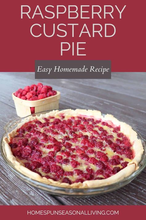 Black Raspberry Custard Pie Recipes, Berry Cream Pie Recipes, Fresh Raspberry Pie Filling Recipes, Red Raspberry Pie Recipes, Red Rasberry Deserts, Red Raspberry Cream Pie, Red Raspberry Recipes Fresh, Raspberry Cream Pie Recipe, Red Raspberry Recipes