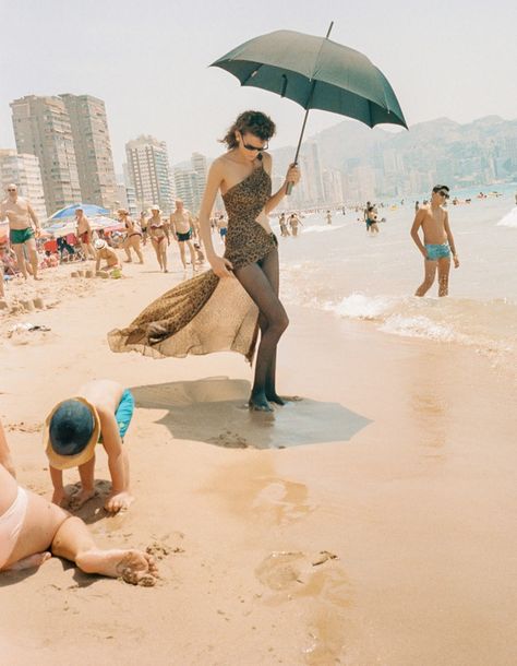 Photographer Pablo Curtotravels to Benidorm, Spain, for Vogue Portugal’s August 2019 issue. Model Lena Hardt wears glamorous looks while posing at the beach and beyond Summer Fashion Photography, Beach Fashion Shoot, Beach Fashion Editorial, Summer Editorial, Beach Editorial, Vogue Portugal, Vogue Editorial, Beach Shoot, Fashion Cover