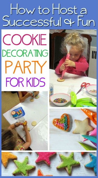 How to host a fun and successful cookie decorating party for kids! Lots of GREAT tips and ideas here!! Preschool Cookie Decorating, Sugar Cookie Decorating For Kids, Kids Cookie Decorating Party Christmas, Decorate Cookies With Kids, Cookie Games For Kids, Toddler Cookie Decorating Party, Toddler Christmas Cookie Decorating, Christmas Cookie Party Kids, Toddler Cookie Decorating