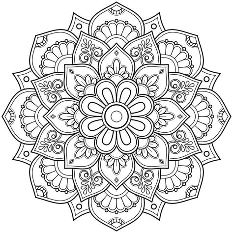 coloringmasterpiece #intricatedesigns #kidsco Intricate Coloring Pages, Mandala Printable, Easy Mandala Drawing, Adult Colouring Printables, Mandala Stencils, Mode Crochet, Adult Coloring Designs, Pattern Coloring Pages, Mandala Design Pattern