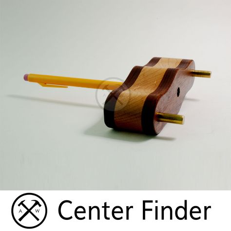 Center Finder Jig, Woodwork Tips, Forge Burner, Center Finder, Propane Forge, Combination Square, Block Of Wood, The Forge, Diy Shop