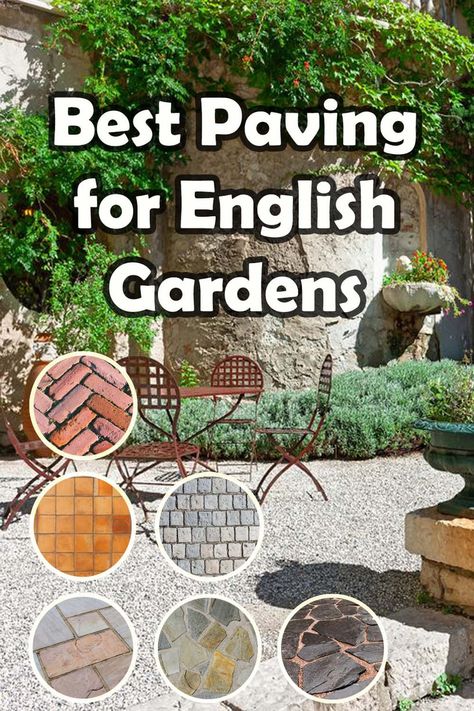 English gardens are famous for their rustic charm and decorative landscaping. From traditional flagstones to quaint cobblestones English garden paving can create perfect seating areas. Here I list 10 paving materials suitable for English gardens. English Garden Front Yard, English Garden Ideas, English Landscape Garden, Cottage Patio, Garden Pavers, English Garden Design, English Gardens, Garden Paving, British Garden