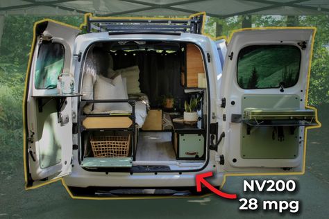 Nv200 Camper Conversion, Nv200 Camper, Moto Van, Used Camper Vans, Camper Vans For Sale, Nissan Nv, Stealth Camping, Nissan Nv200, Micro Camper