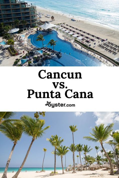 If there was a popularity contest for sunny vacation spots offering a seemingly endless number of all-inclusive resorts to choose from, Cancun in Mexico and Punta Cana in the Dominican Republic would undoubtedly fall at the top of the list. Straddling either side of Cuba both of these destinations boast gorgeous white-sand beaches, year-round tropical weather, and many of the same hotel chain brands. Check out our head-to-head and discover which suits you. Coaching Basketball, Caribbean Holiday, Tropical Places, Dominican Republic Travel, Cancun Trip, Sunny Vacation, Caribbean Destinations, Tropical Weather, Best Vacation Spots