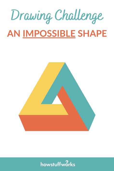 Impossible Shapes, Drawing Challenges, Step Drawing, Drawing Challenge, Step By Step Drawing, Easy Steps, Cool Drawings, Video Tutorial, Drawing Tutorial