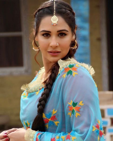 Image may contain: 1 person Mandy Takhar, Punjabi Hairstyles, Punjabi Suit, Medium Hair, Hair Accessories, Hairstyles, Hair