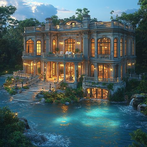 Immerse in southern charm with an extravagant Georgian-style Mansion on Georgia's coastline, 20,000 sqft. AI-rendered under the golden hour light, capturing Georgian elegance amidst lush landscapes. Let this AI art inspire your architectural dreams and guide you to coastal serenity. Can you hear the ocean waves or feel the southern golden hour magic? Share your thoughts below! 🌅🌿 #DreamHomeInspiration #LuxuryInteriors #GeorgianStyle #GeorgiaLuxury #LuxuryLiving #LuxuryDesign #LuxuryLifestyle #HomeGoals #InspiringHomes #LuxuryTravel #CoastalSerenity Golden Hour Light, Georgian Mansion, Coastal Elegance, The Golden Hour, Southern Charm, Dream Homes, Ocean Waves, Luxury Interior, Golden Hour