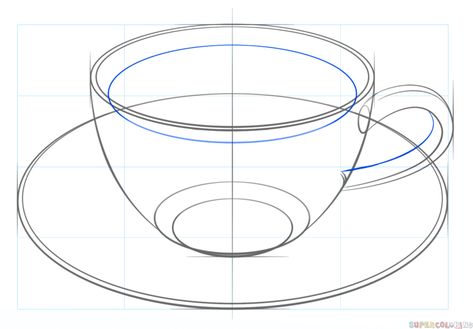 How to draw a cup of coffee | Step by step Drawing tutorials 3d Drawing Techniques, 3d Drawing Tutorial, Ako Kresliť, Coffee Cup Drawing, Drawing Heart, Coffee Drawing, Drawing Tutorials For Kids, Object Drawing, Drawing Step