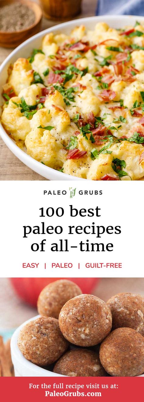 100 Best Paleo Diet Recipes of All-Time Paleo Menu, Best Paleo Recipes, Paleo Cookbook, Breakfast Low Carb, Overnight Oat, Paleo Recipes Easy, Paleo Diet Recipes, Paleo Snacks, Easy Paleo