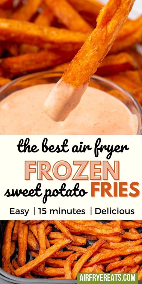 Airfryer Sweet Potato Fries, Potato Fries Air Fryer, Potato Fries In Air Fryer, Sweet Potato Fries Air Fryer, Fries Air Fryer, Fries In Air Fryer, Starchy Sides, Air Fryer Sweet Potato Fries, Convection Oven Recipes