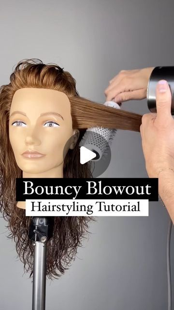 Authentic Beauty Concept USA on Instagram: "#blowout tutorial with @ahappyjustin - Use these #hairtips to create a bouncy blowout when perfecting your 'Mob Wife' aesthetic. 

Product selection is key so be sure to choose only the best, Justin reached for these favorites: 
🍃 Hydrate Spray Conditioner for soften and detangling 
🍃 Amplify Mousse for a voluminous results
🍃 Nourishing Hair Oil for shine and to seal split ends

.
#hairstyle #hairstyles #hairstyling #hairstyleoftheday #hairoftheday #hairvideo #hairvideos #hairtutorial #hairtutorials #haireducation #haireducator #hairideas #howtobeauty #beautytutorial #beautytips #hairtips #hairlove #hairfashion #bighair #layeredhair #haircuts #haircut #layeredhaircut #btconeshot2024_stylingvideo | @ahappyjustin" How To Blow Wave Your Own Hair, Hair Products For Blowout, How To Hair Blowout, Perfect Blowout At Home, Mob Wife Hairstyles, Mob Wife Haircut, Blowout Brush Tutorial, Blowout Techniques, Medium Hair Blowout Style