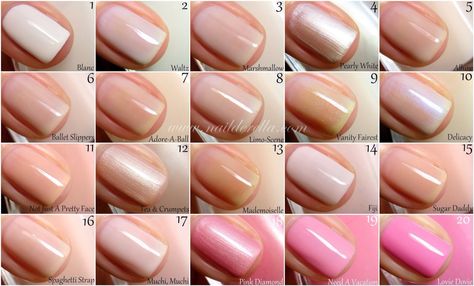 Essie Nail Polish Colors, Stars Nails, Essie Colors, Sheer Nails, Essie Nail Colors, Milky Nails, Nude Nail Polish, Color Guide, Pink Nail Polish