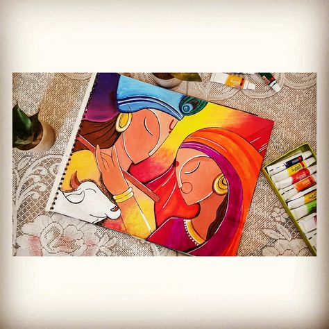 Radha Krishna Aesthetic Canvas Painting, Radha Krishna Abstract Painting Acrylic, Radha Krishna Art Paintings Abstract, Radha Krishna Abstract Drawing, Abstract Painting Of Krishna, Radhe Krishna Abstract Painting, Mandala Art Of Radha Krishna, Shri Krishna Canvas Painting, Radha Krishna Aesthetic Sketch