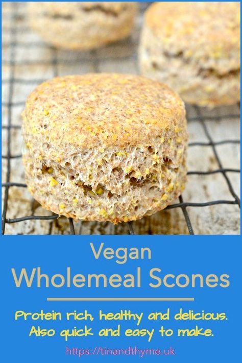 Vegan scones Wholemeal Scones, Dairy Free Scones, Vegan Bakes, Healthy Scones, Vegan Scones, Vegan Breakfasts, Plant Party, Recipe Board, Baked Dessert Recipes