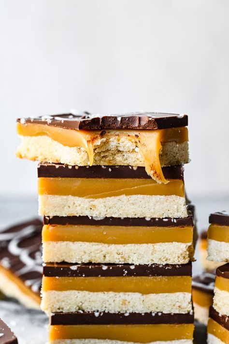 Vegan Caramel Slice, Millionaire Shortbread Recipe, Millionaires Shortbread, Vegan Condensed Milk, Millionaire's Shortbread, Crowded Kitchen, Plain Cookies, Vegan White Chocolate, Millionaire Shortbread