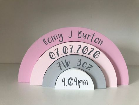 Rainbow Baby Gift, Childrens Bedroom Decor, Cricut Baby, Childrens Bedroom, Newborn Nursery, Wooden Rainbow, Rainbow Nursery, Rainbow Decorations, Rainbow Theme