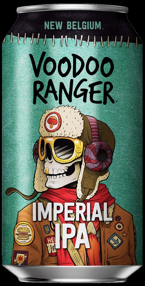 Voodoo Ranger, Beer Can Design, Voodoo Ranger Ipa, Beer Pack, Beer Label Art, Craft Beer Design, Craft Beer Packaging, Beer Packaging Design, Craft Beer Labels