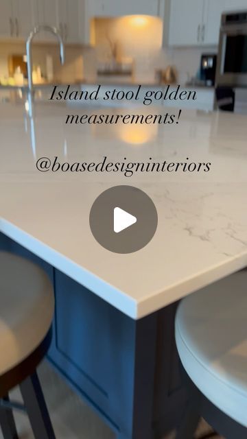 Boase Design Interiors on Instagram: "How much space do you need for stools at your kitchen island? 2 feet per stool and at least 12 inch counter overhang. #kitchenislands #islandstools #islandseating #quartzcountertops @thewoodstudiolondon @classicgraniteandmarble @boasedesigninteriors @plymptonplumbing" Kitchen Island With Overhang On 3 Sides, 12 Inch Overhang Island, Island Overhang For Seating, Rounded Island Kitchen, Kitchen Island Measurements, Counter Overhang, Island Overhang, Kitchen Island Overhang, Colorado House