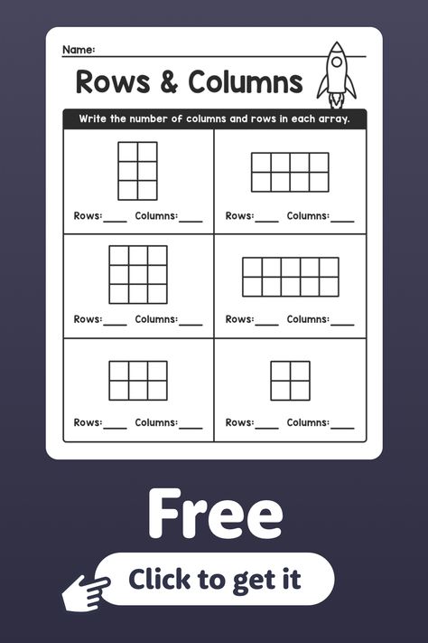 2nd & 1st grade math worksheets Math Arrays For 2nd Grade, Array Worksheets 2nd Grade, Arrays 2nd Grade, Arrays Worksheet, 2nd Grade Multiplication, 2nd Grade Math Activities, Worksheets For 2nd Grade, Array Worksheets, Math Worksheets For Kindergarten