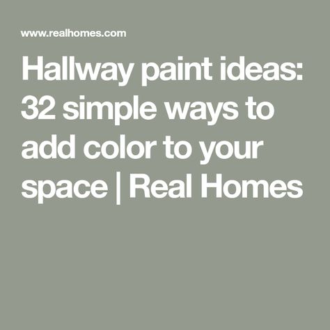 Hallway paint ideas: 32 simple ways to add color to your space | Real Homes Colour Ideas For Hallways, Hallway Panelling Colour Ideas, Painting Stairwell Walls Ideas, Stairway Paint Ideas Wall Colors, Hallway Colours Schemes, Painting Hallway Ideas, Hallway Colors Paint, Best Colour For Hall, Colour Staircase