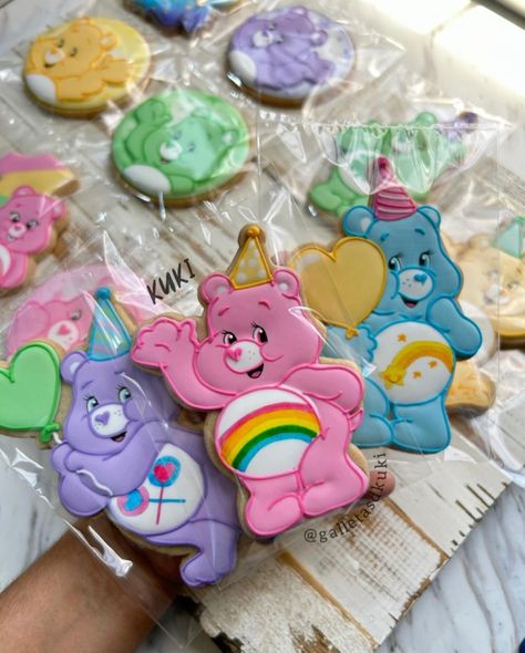 Care Bear Cakes, Sweet Baby Shower Ideas, Care Bears Birthday Party, Care Bear Party, Care Bear Birthday, Bear Cupcakes, Bear Baby Shower Theme, Barbie Birthday Party, First Birthday Themes