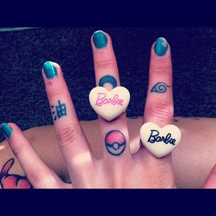 Pokeball, Naruto, and Sailor Moon finger tattoos. Pokemon Finger Tattoo, Sailor Moon Finger Tattoo, Tiny Sailor Moon Tattoo, Sailor Moon Locket Tattoo, Sailor Moon Heart Crystal Tattoo, Gorgeous Tattoos, Big Tattoo, Finger Tattoos, Mini Tattoos