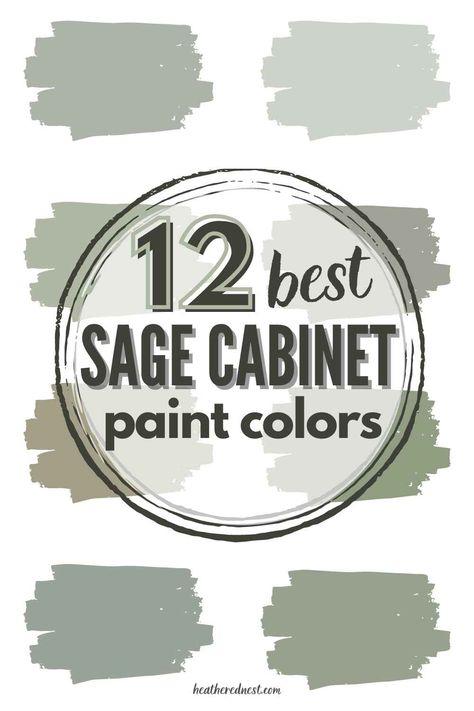 12 Best Paint Colors For Sage Green Kitchen Cabinets Best Green Paint Color For Kitchen Cabinets, Grey Green Kitchen Cabinets Paint Colors, Light Green Kitchen Cabinets Paint Colors, Dark Sage Green Cabinets Kitchen, White And Sage Green Kitchen Cabinets, Seasalt Color Kitchen Cabinets, Gray Cabinets Green Walls, Benjamin Moore Sea Haze Cabinets, Sherwin Williams Clary Sage Kitchen Cabinets