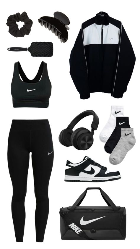 #nike #outfitinspo #gymoutfit #workout #workoutfit #ootd Nike Shorts Outfit, Workout Clothes Nike, Gymwear Outfits, E Girl Outfits, Fitness Wear Outfits, Gym Workout Outfits, Workout Attire, Causual Outfits, Womens Workout Outfits